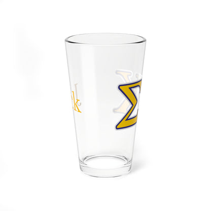 Personalized Sigma Chi Fraternity Pint Glass - 16oz - Drinking Glass