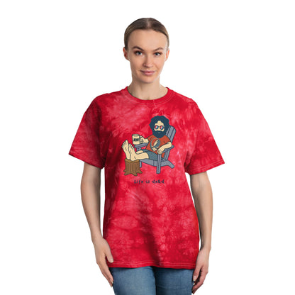 Chillin' Jerry | Life is dead. Stealie Crystal Tie-Dye Unisex T-Shirt