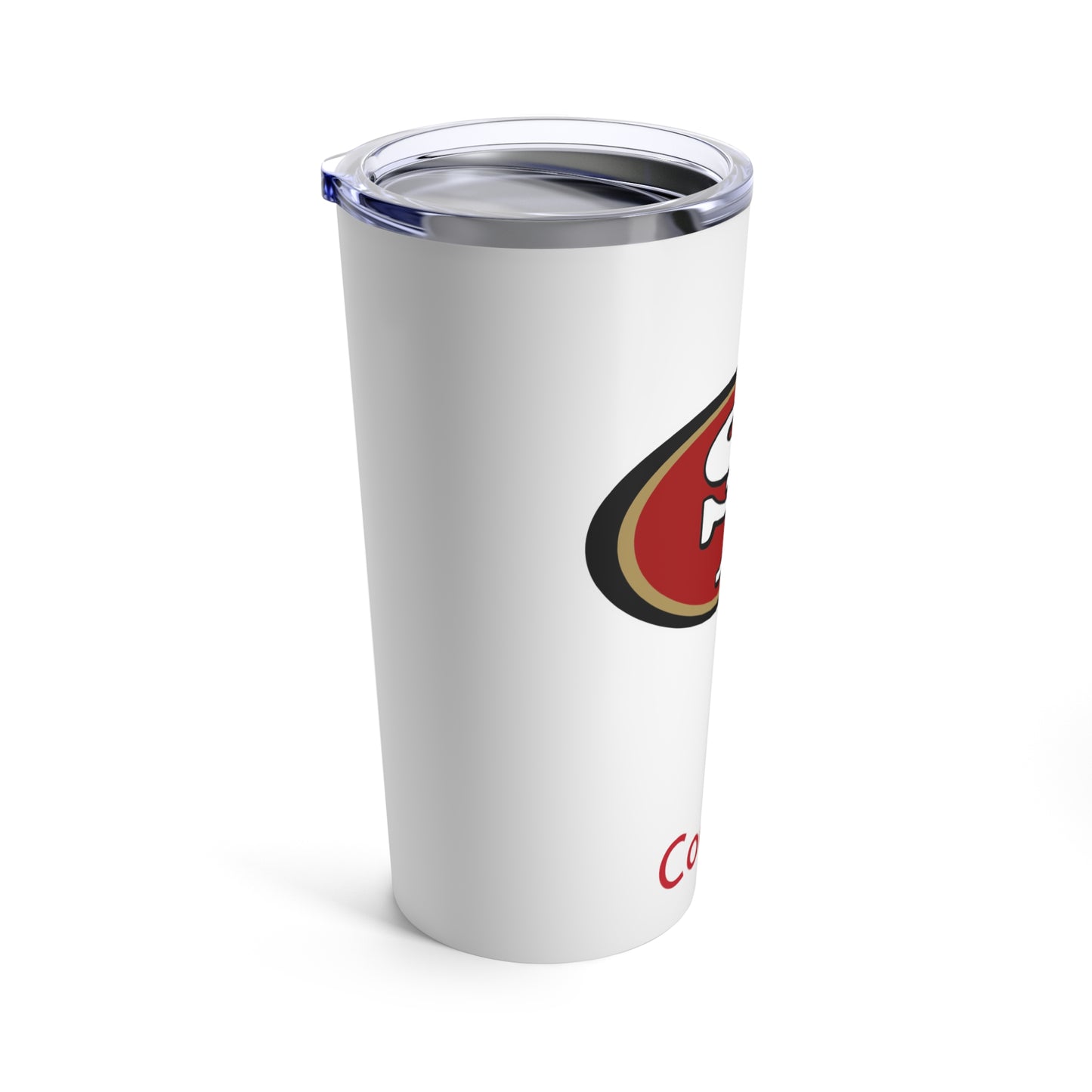 Personalized San Francisco 49ers 20oz Travel Mug Tumbler + Vacuum-Insulated } Add A Name For Free! NFL