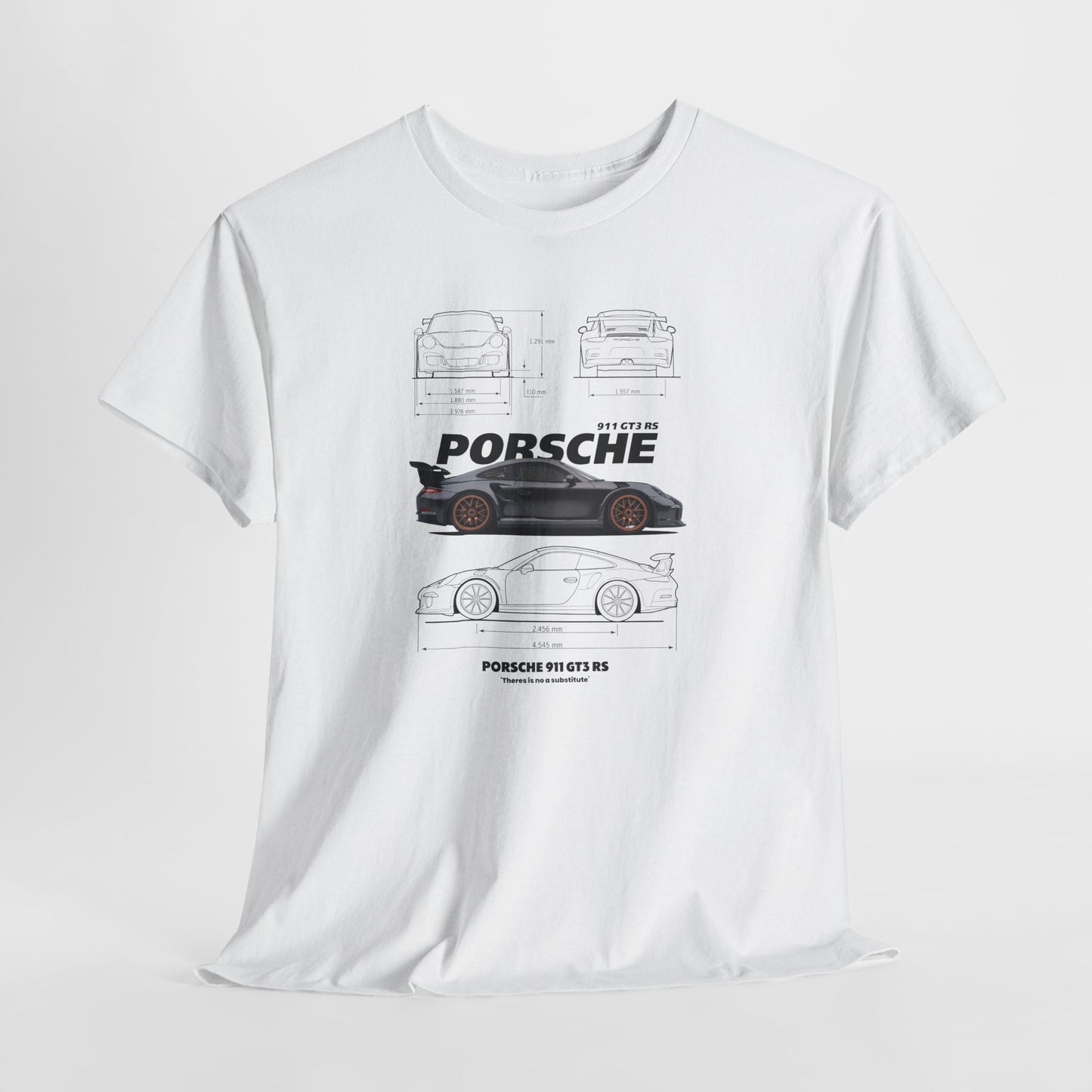 Porsche 911 GT3 RS Blueprint Collection Unisex Cotton Tee