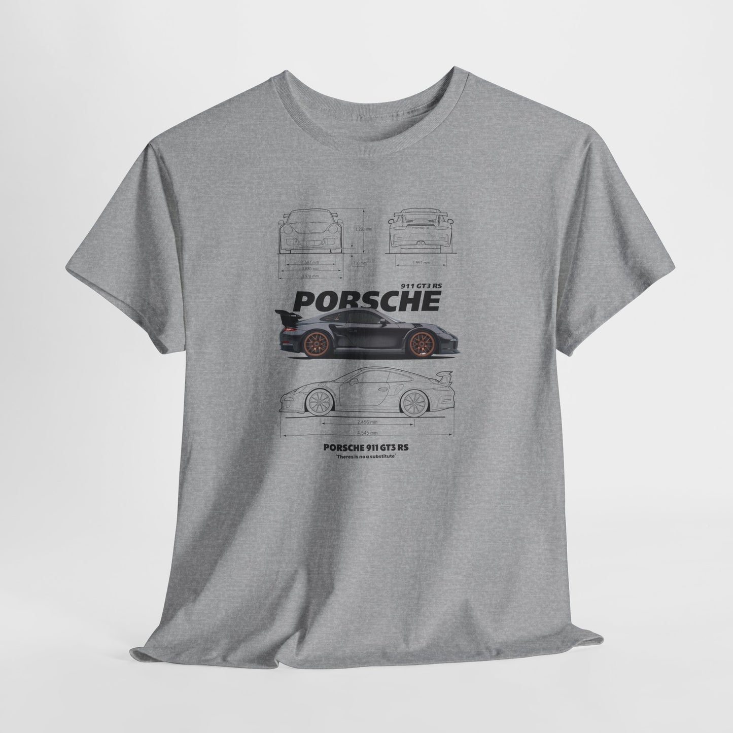 Porsche 911 GT3 RS Blueprint Collection Unisex Cotton Tee