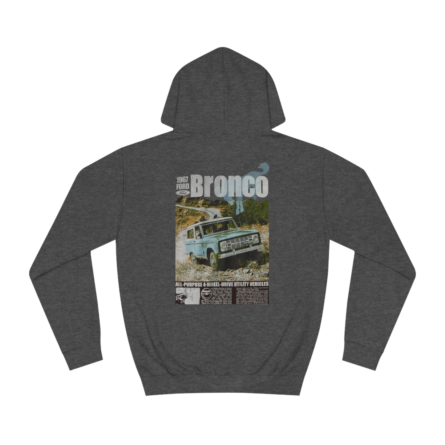 Ford Bronco Unisex College Hoodie - Classic Vintage Look