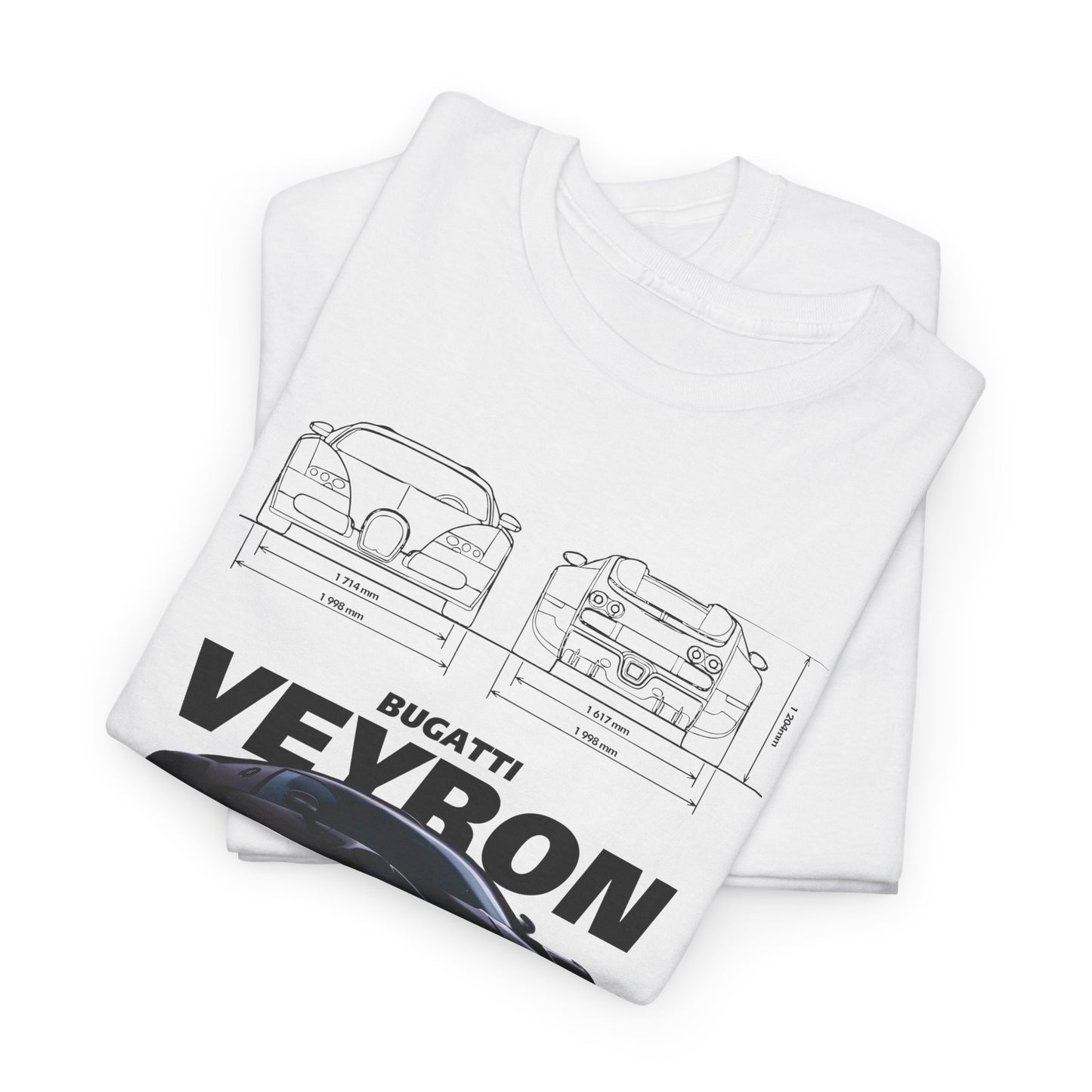Bugatti Veyron Blueprint Collection Unisex T-Shirt