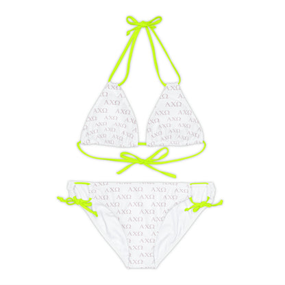 Alpha Chi Omega Sorority Strappy Bikini Set