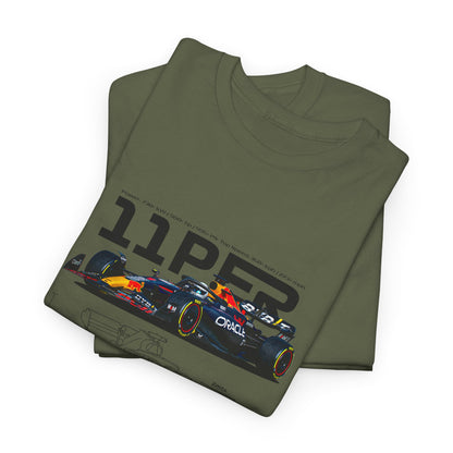 Red Bull Formula 1 Blueprint Collection Unisex Cotton Tee