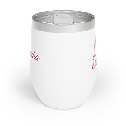 Personalized Delta Zeta Sorority Wine Tumbler - DZ -