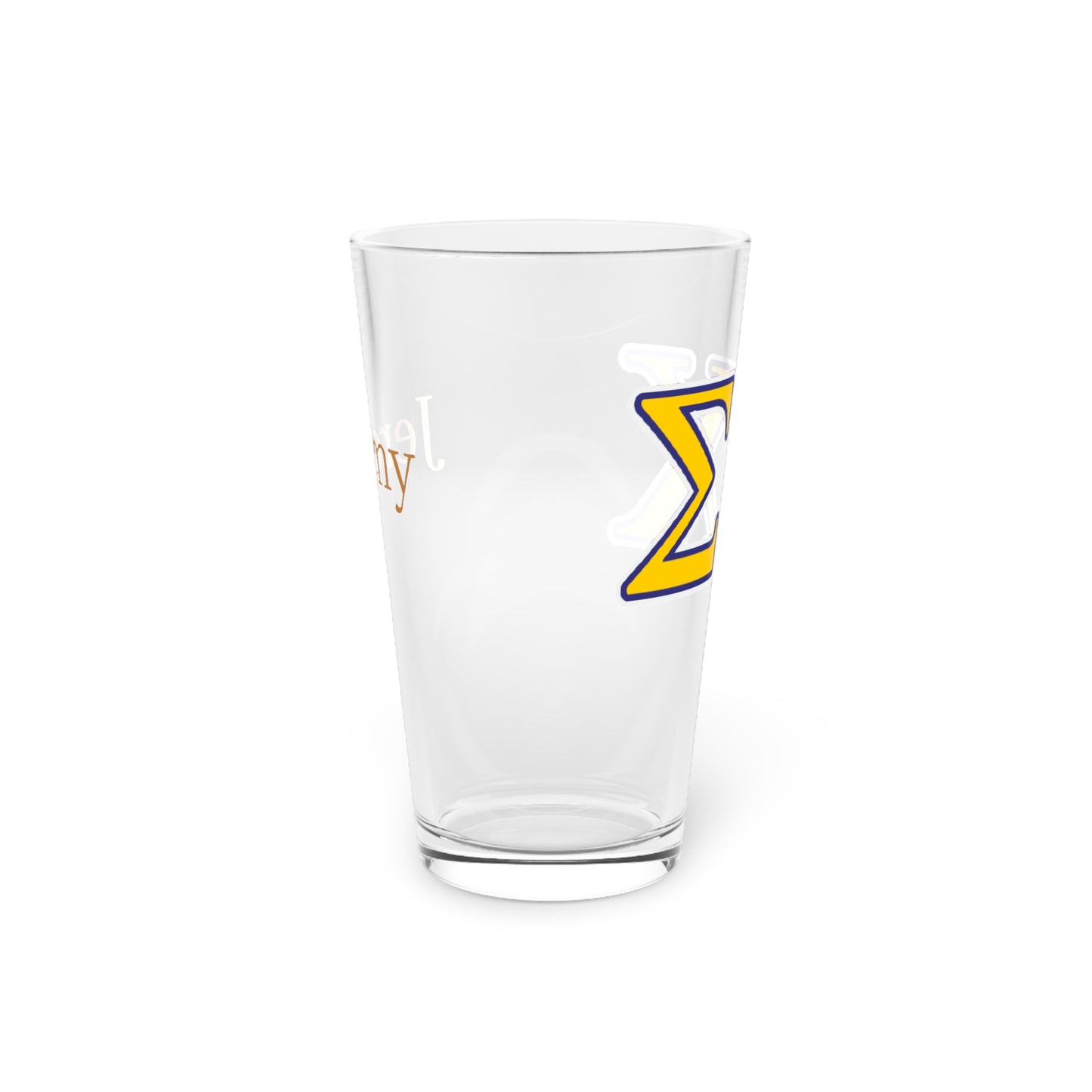 Personalized Sigma Chi Fraternity "Pint" Glass, 16oz