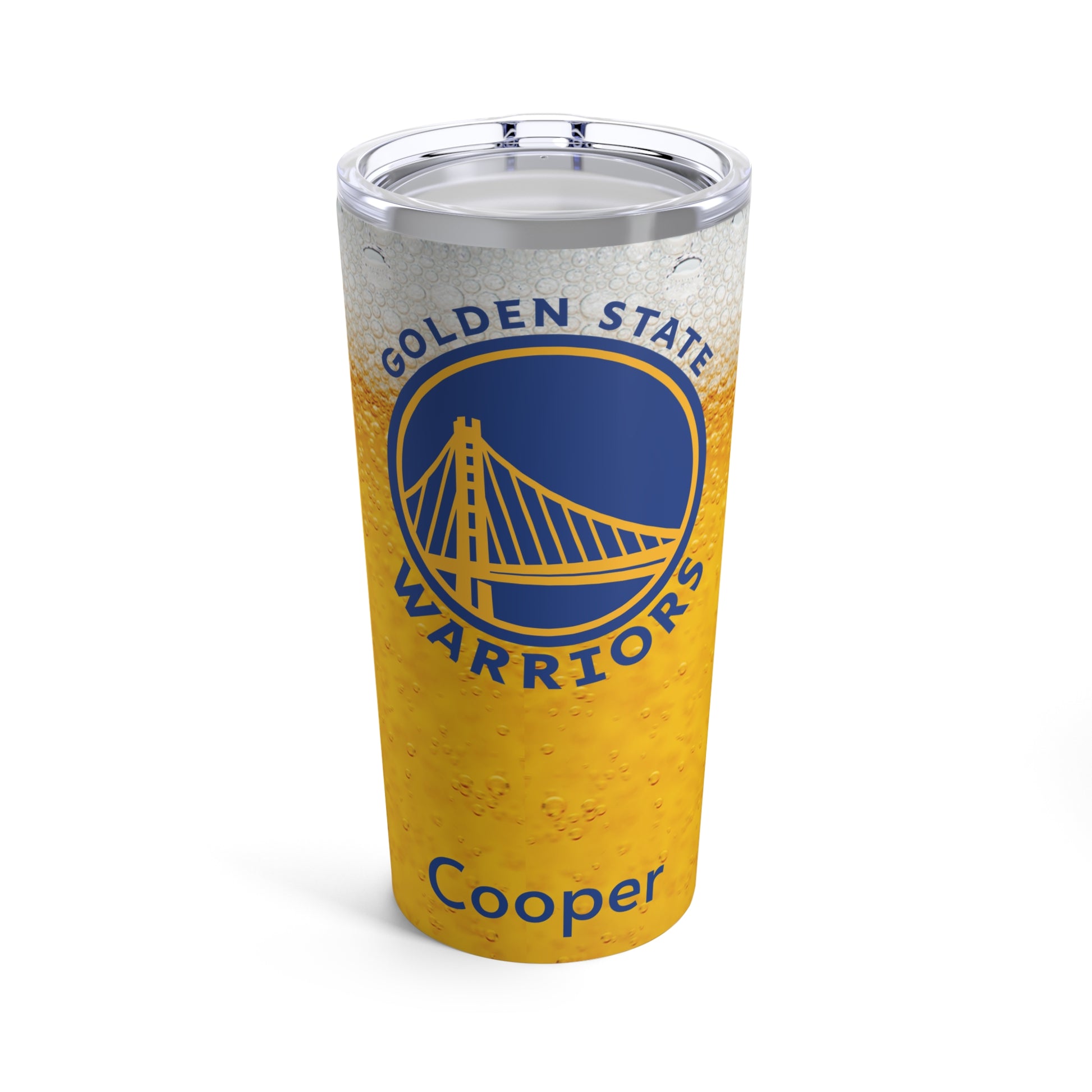 Personalized Golden State Warriors 20oz Travel Mug Tumbler