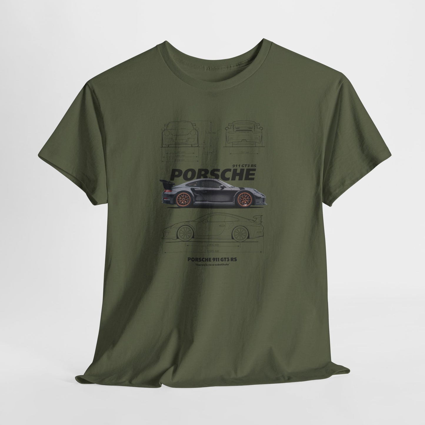 Porsche 911 GT3 RS Blueprint Collection Unisex Cotton Tee
