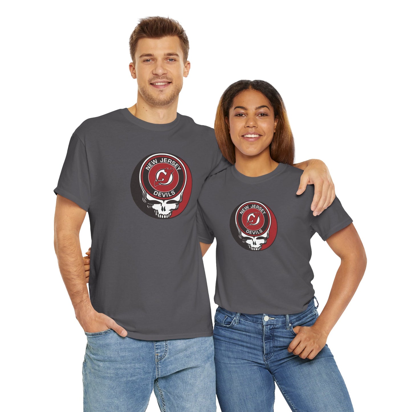 New Jersey Devils Grateful Dead Steal Your Face T-Shirt - NHL