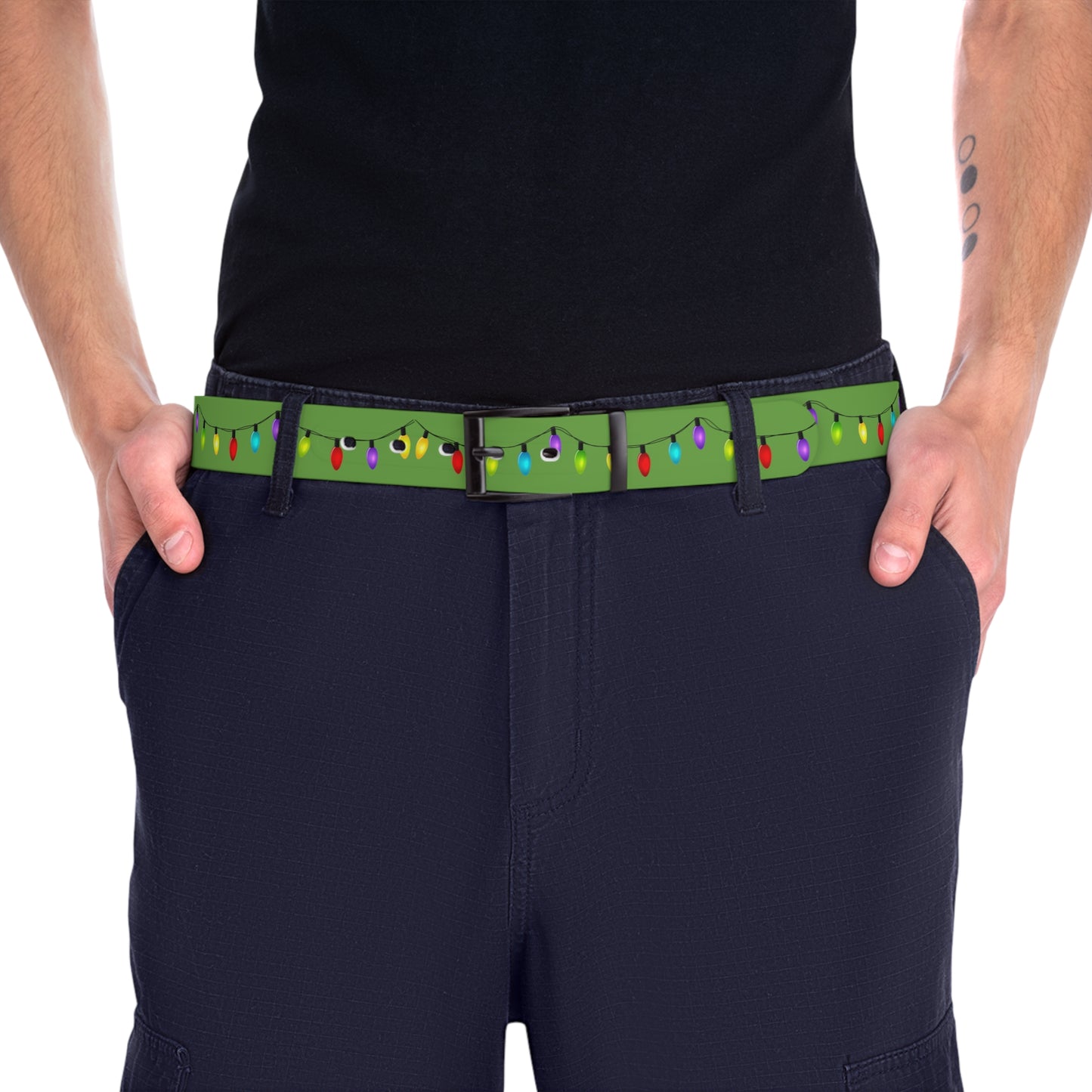 Ugly Christmas Belt - Green - Men'