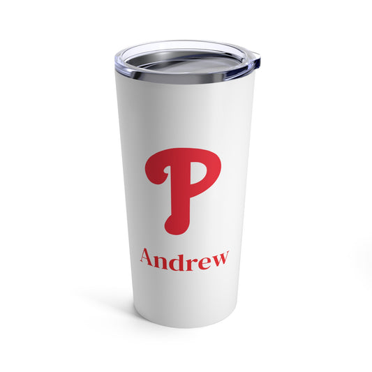 Personalized Phillies 20oz Travel Mug / Tumbler + Vacuum-Insulated } Add