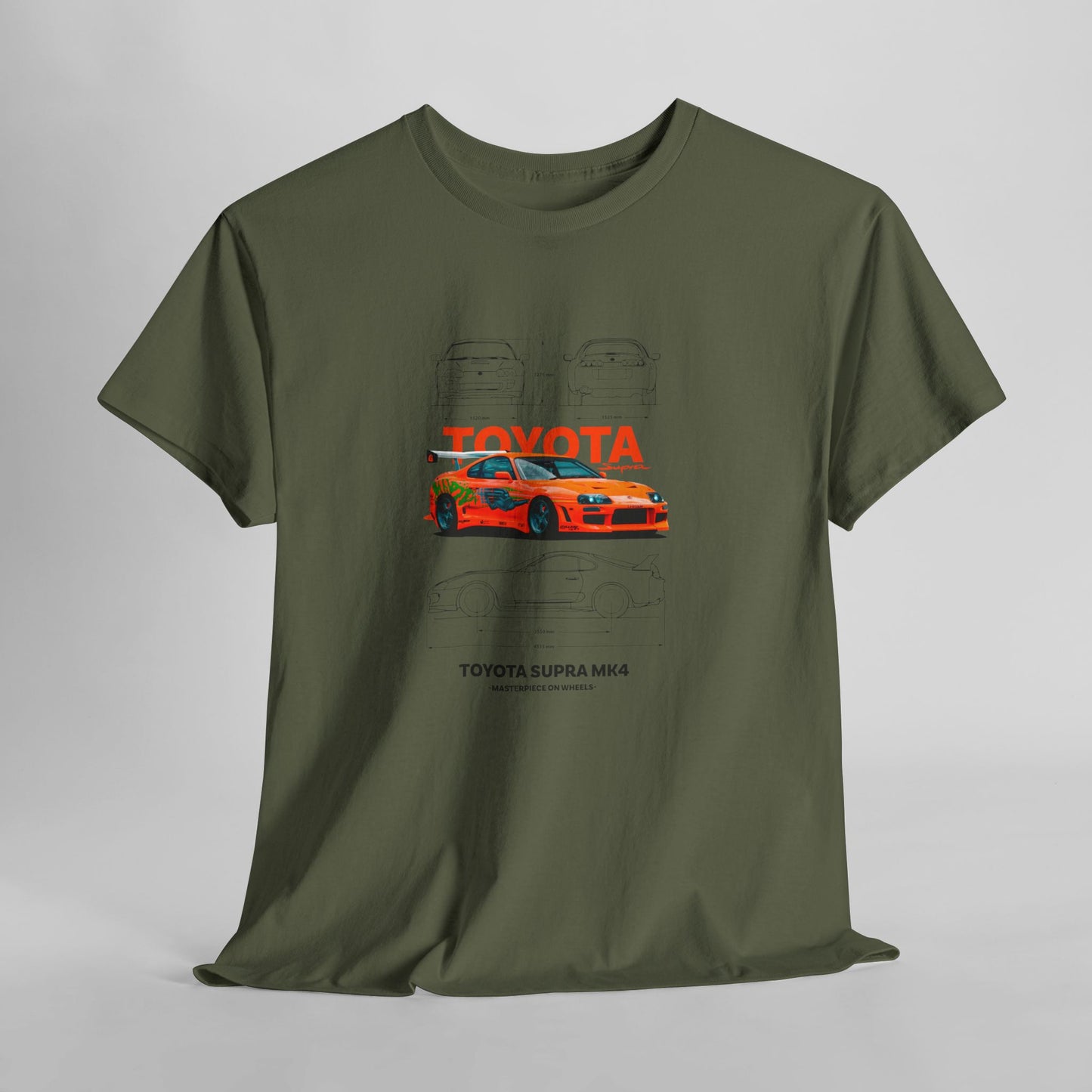 Toyota Supra MK4 Blueprint Collection Unisex Cotton Tee