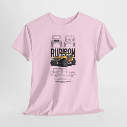 Jeep Wrangler Rubicon Blueprint Collection Unisex Cotton Tee
