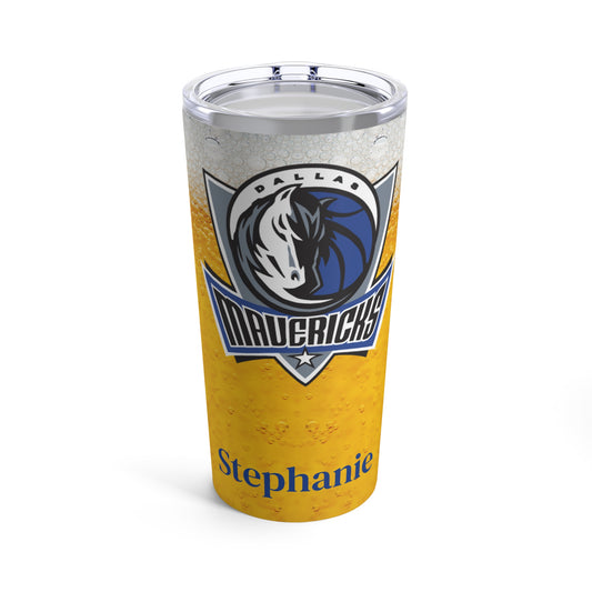 Personalized Dallas Mavericks 20oz Travel Mug Tumbler