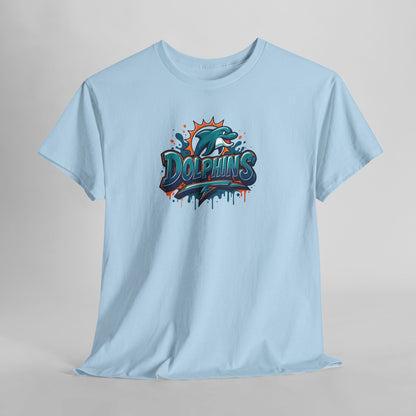 Miami Dolphins Art Unisex Premium Cotton Tee