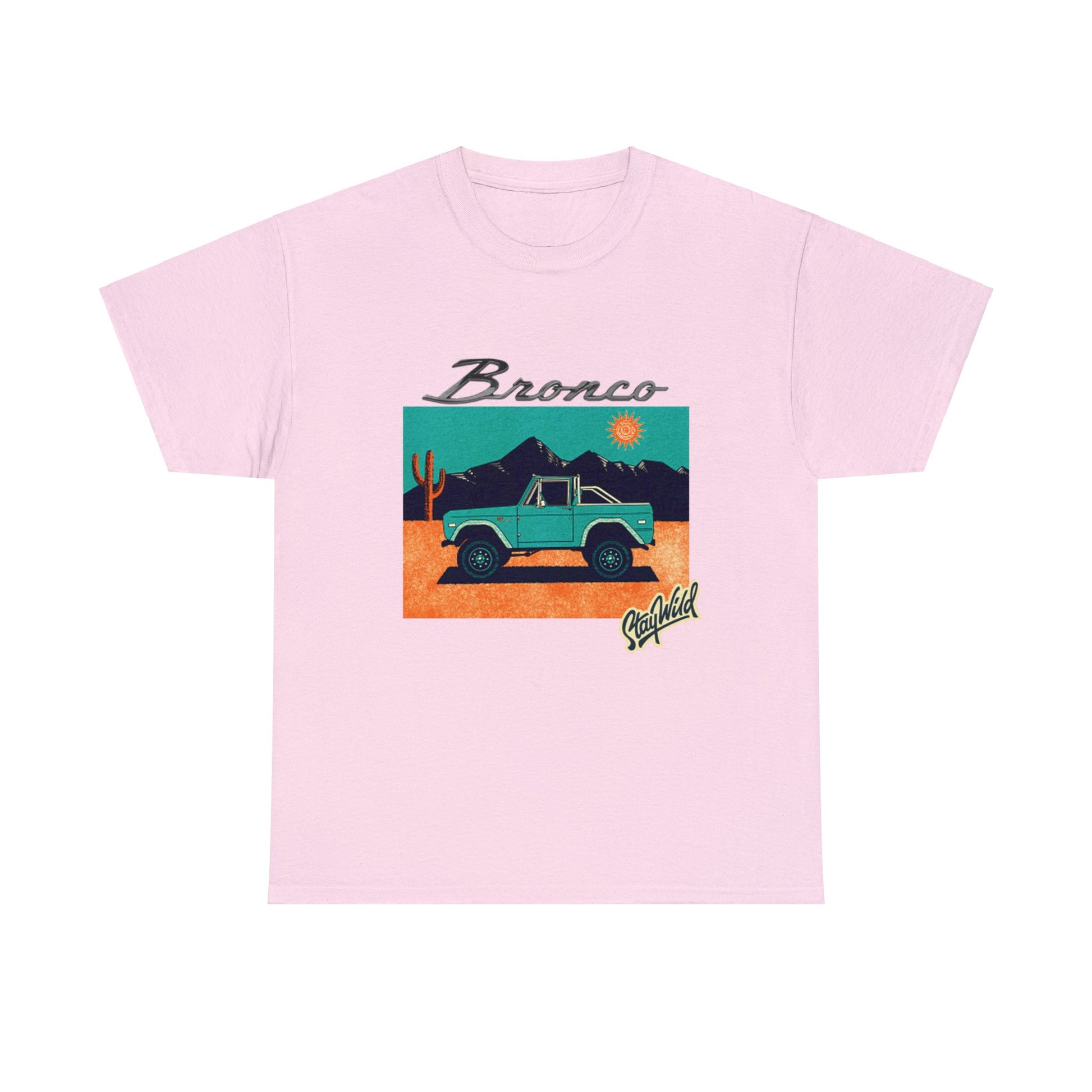 Ford Bronco 'Stay Wild' Art TShirt - Ethical, Sustainable,