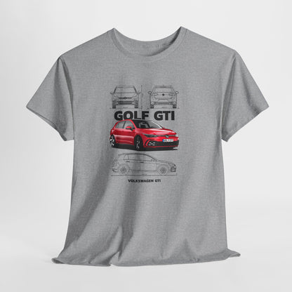 Volkswagen GTI Blueprint Collection Unisex Cotton Tee
