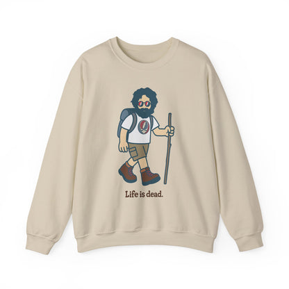 Hikin' Jerry | Life is dead. Crewneck Sweatshirt