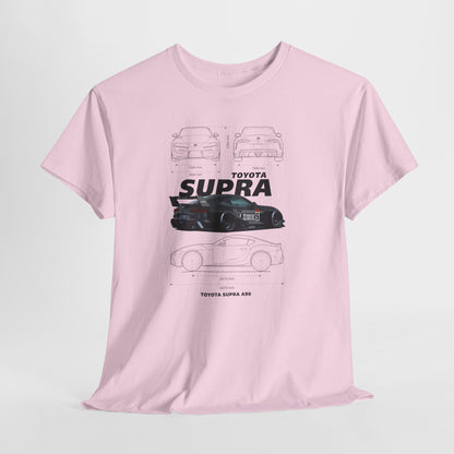 Toyota Supra A90 Blueprint Collection Unisex Cotton Tee