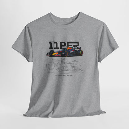 Red Bull Formula 1 Blueprint Collection Unisex Cotton Tee