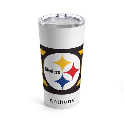 Personalized Pittsburgh Steelers 20oz Travel Mug Tumbler