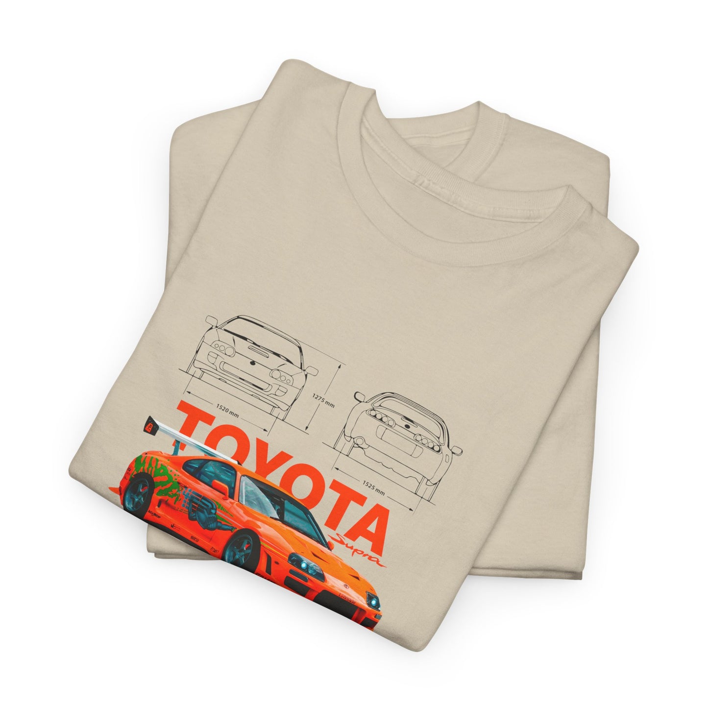Toyota Supra MK4 Blueprint Collection Unisex Cotton Tee