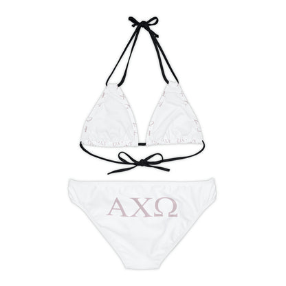 Alpha Chi Omega Sorority Strappy Bikini Set
