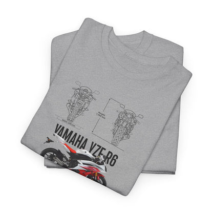 Yamaha YZF R6 Blueprint Collection Unisex Cotton Tee