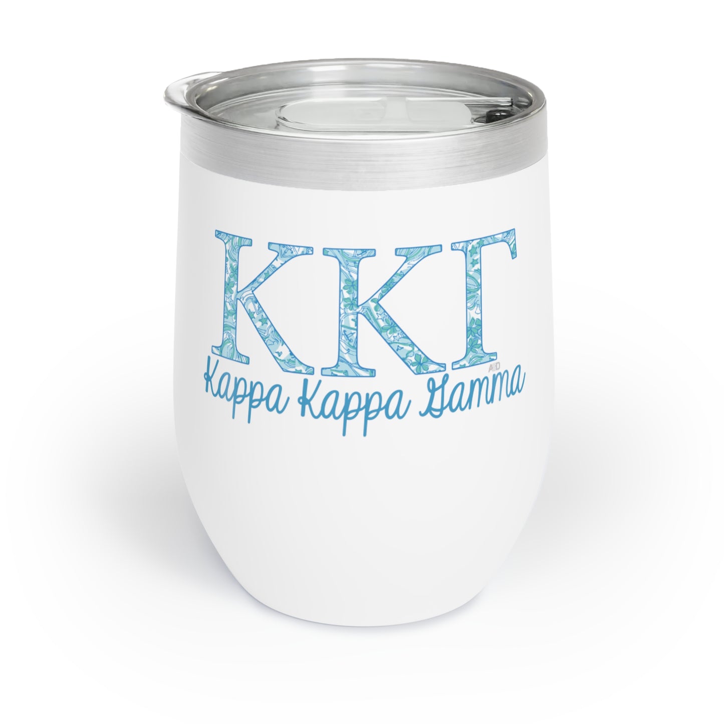 Personalized Kappa Kappa Gamma Sorority Wine Tumbler - KKG 12oz Vacuum Insulated