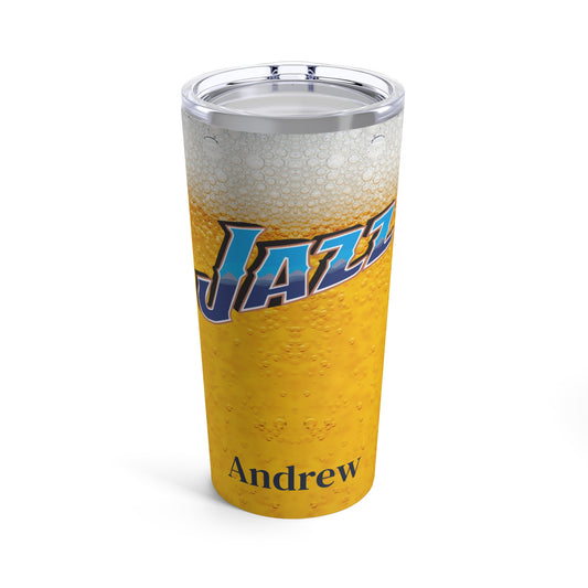 Personalized Utah Jazz 20oz Travel Mug Tumbler