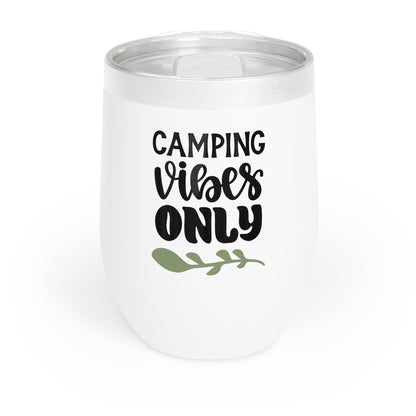 12oz Wine Tumbler - Camping Vibes