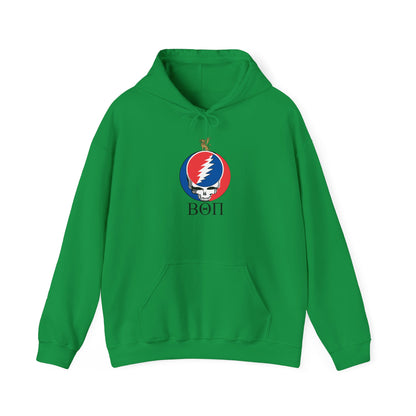 Personalized Beta Theta Pi Grateful Dead Unisex Heavy Blend Hoodie - Hooded Sweatshirt - Add A Name or Nickname To The Back for Free!