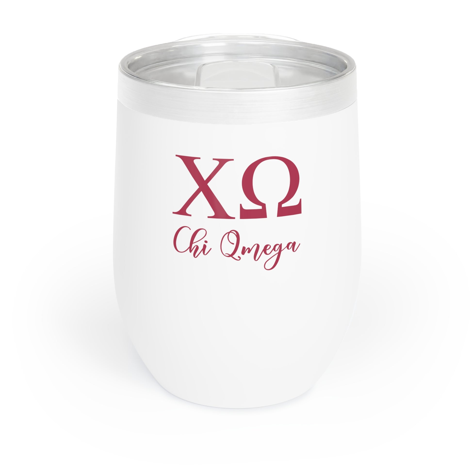 Chi Omega Sorority Wine Tumbler - 12oz Vacuum Insulated