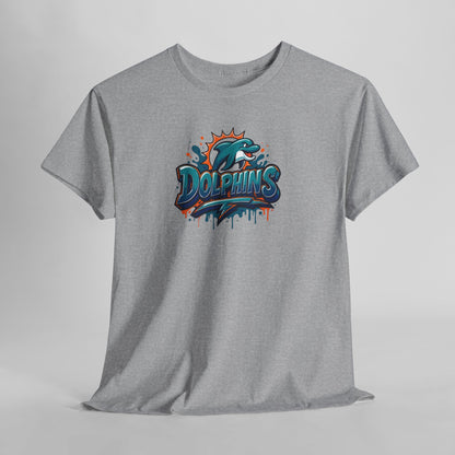 Miami Dolphins Art Unisex Premium Cotton Tee