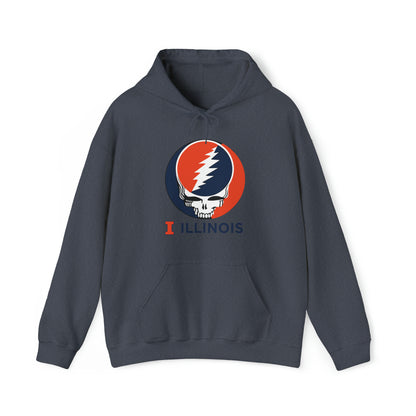Illinois Grateful Dead Unisex Heavy Blend Hoodie