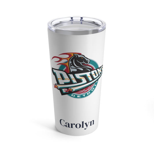 Personalized Detroit Pistons 20oz Travel Mug Tumbler