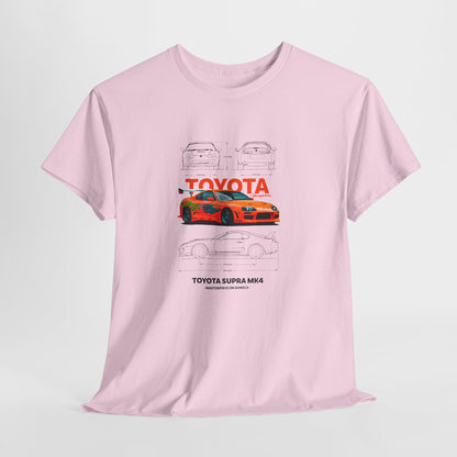 Toyota Supra MK4 Blueprint Collection Unisex Cotton Tee