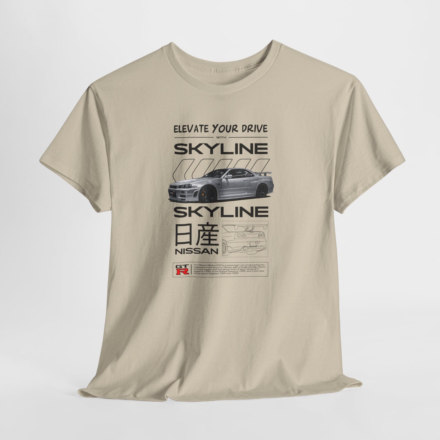 Nissan Skyline Blueprint Collection Unisex Cotton Tee