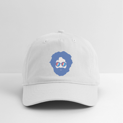 Jerry Grateful Dead Stealie Dad Hat - white