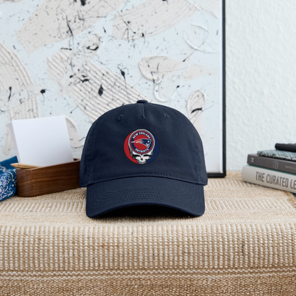 New England Patriots Grateful Dead Stealie Dad Hat - navy