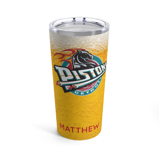 Personalized Detroit Pistons 20oz Travel Mug Tumbler