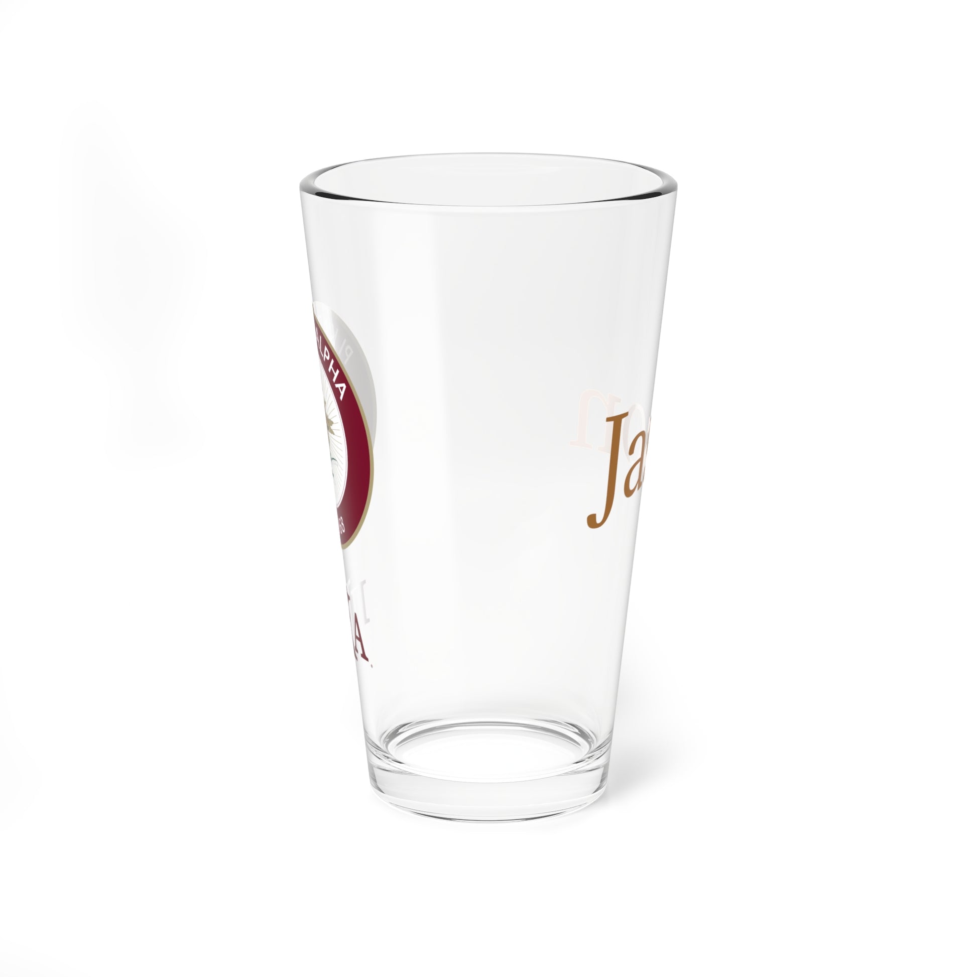 Personalized Pi Kappa Alpha Fraternity Pint Glass - 16oz - PIKE Drinking Glass