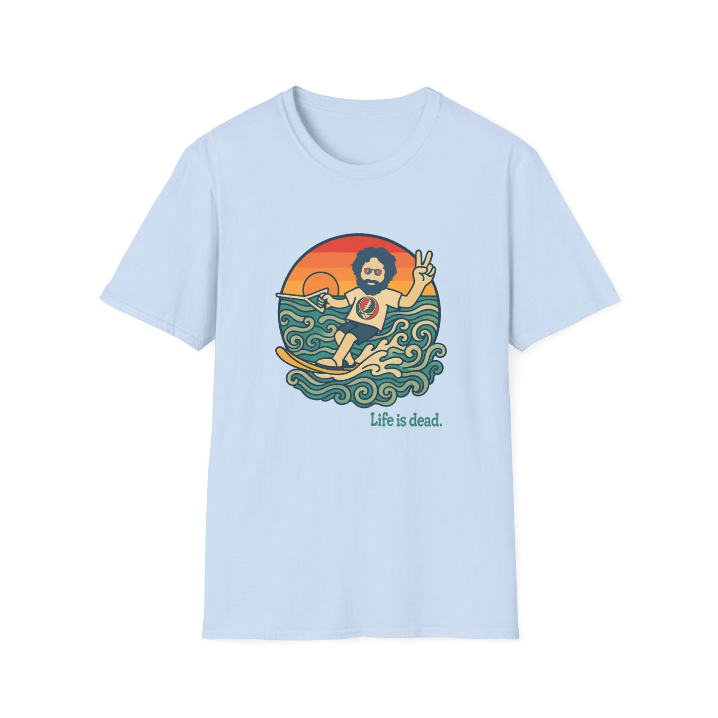 Jerry's Ridin' The Wake Life is dead. T-Shirt