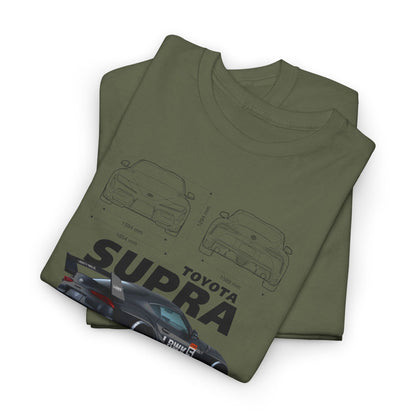Toyota Supra A90 Blueprint Collection Unisex Cotton Tee