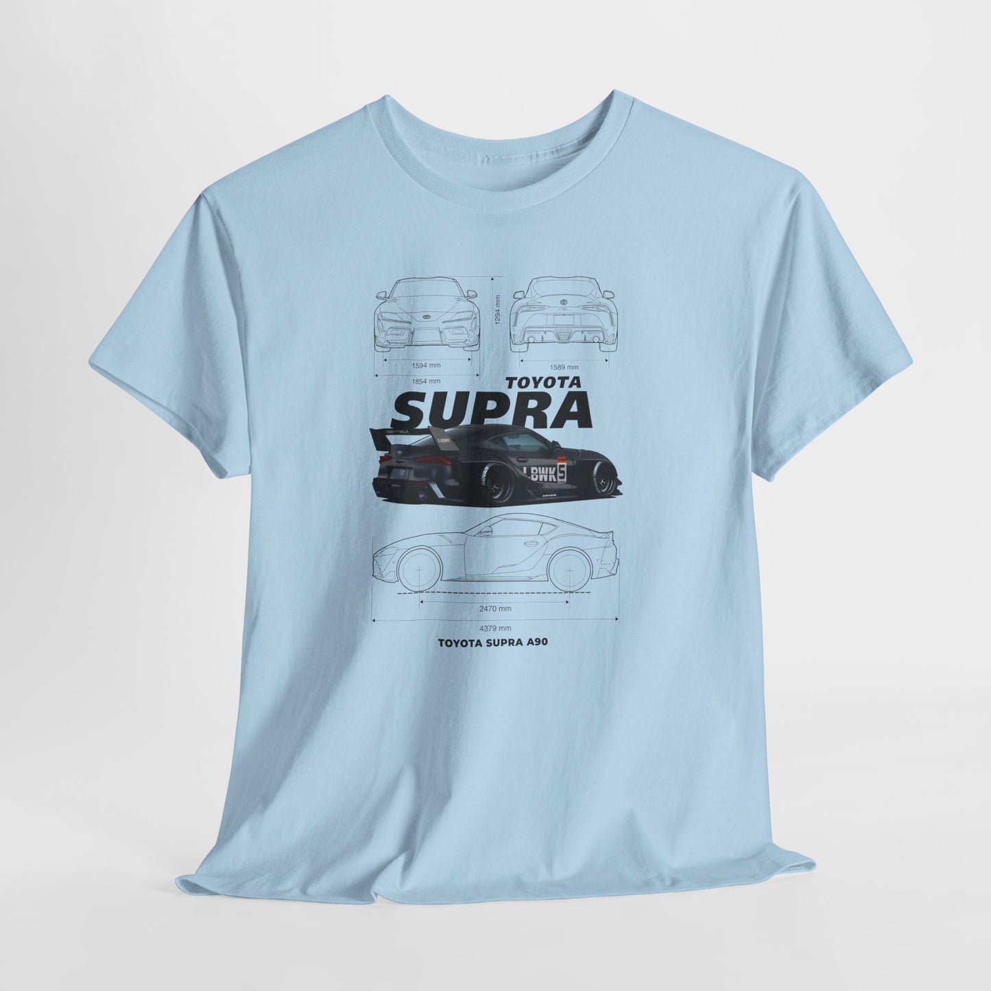 Toyota Supra A90 Blueprint Collection Unisex Cotton Tee