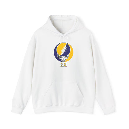 Personalized Sigma Chi Grateful Dead Unisex Heavy Blend Hoodie - Hooded Sweatshirt - Add A Name or Nickname To The Back for Free!