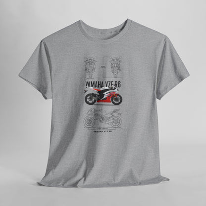 Yamaha YZF R6 Blueprint Collection Unisex Cotton Tee