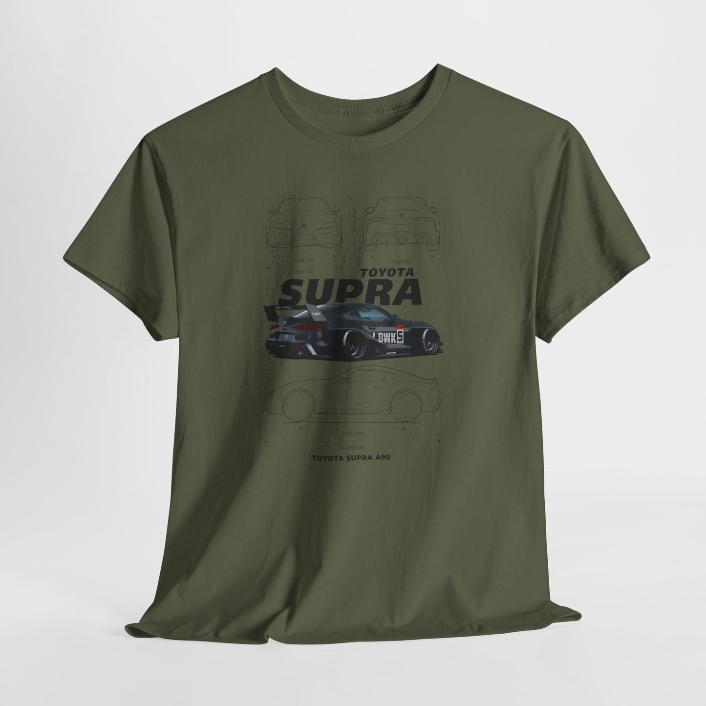 Toyota Supra A90 Blueprint Collection Unisex Cotton Tee