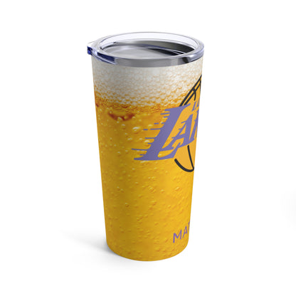 Personalized Los Angeles Lakers 20oz Travel Mug Tumbler